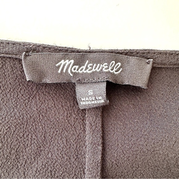 Madewell shift dress with v-neck & long sleeves, knee  length, loose fitting - Picture 9 of 10